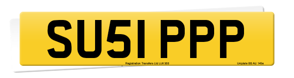 Registration number SU51 PPP